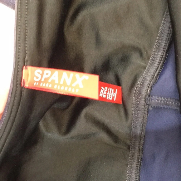 Spanx Leggings Womens 3X‎ Blue Faux Leather Ready To Wow Pull On High Waist - Picture 8 of 14